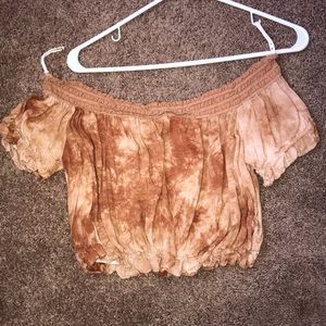 Strapless crop top